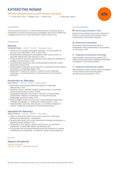 Przykładowe CV – wzór 8